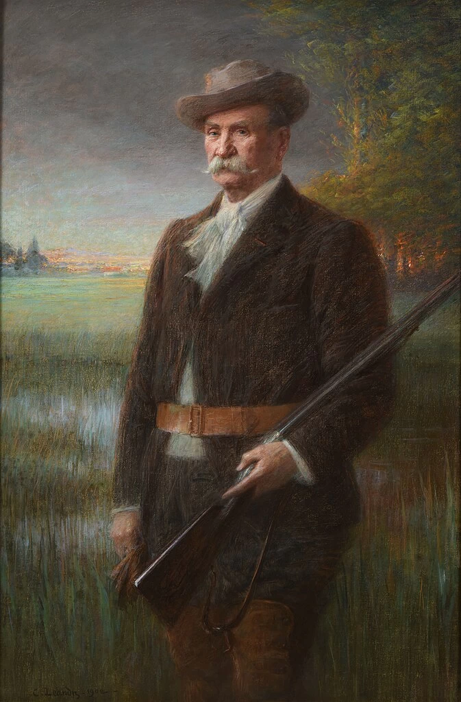 Charles Léandre - Ritratto di Henry Vasnier in tenuta da caccia, Musée des beaux, arts de Reims